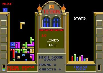 Tetris (Cocktail set 2) screen shot game playing